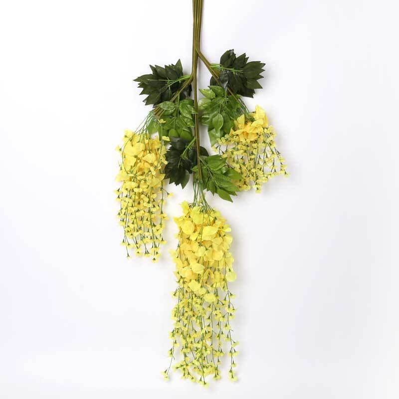 Dirbtinių gėlių vijų iš šilko gėlių – hortenzija, injekciniu formavimu, vestuvėms, lauko naudojimui, fotografijos rekvizitams ir namų dekorui