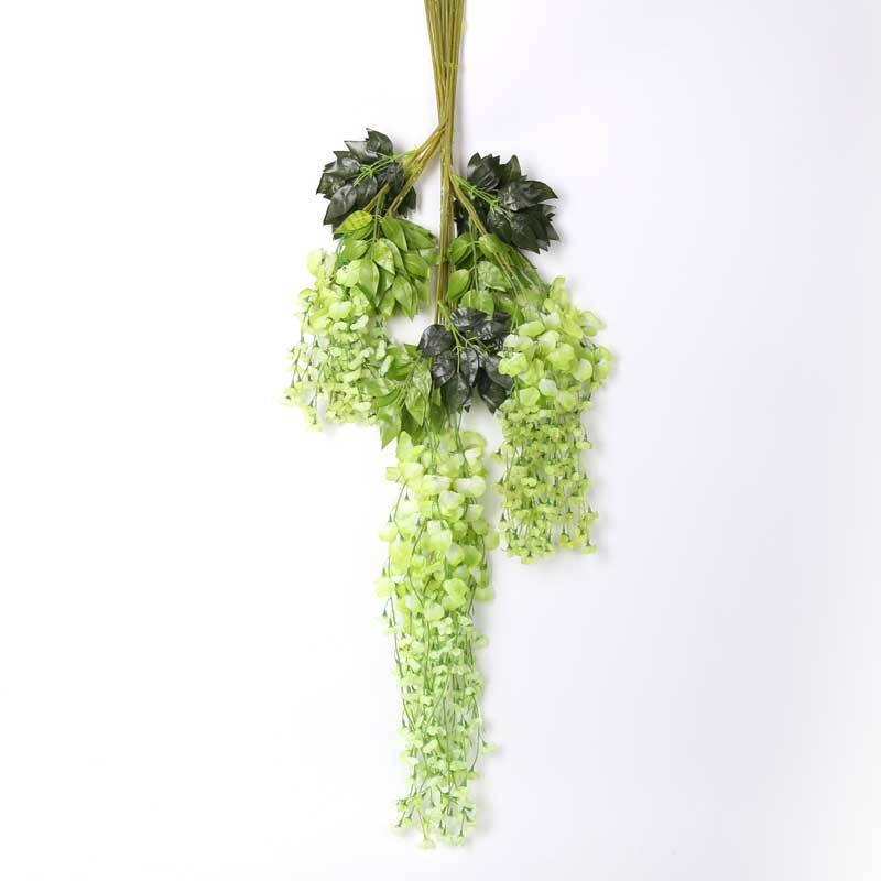 Dirbtinių gėlių vijų iš šilko gėlių – hortenzija, injekciniu formavimu, vestuvėms, lauko naudojimui, fotografijos rekvizitams ir namų dekorui