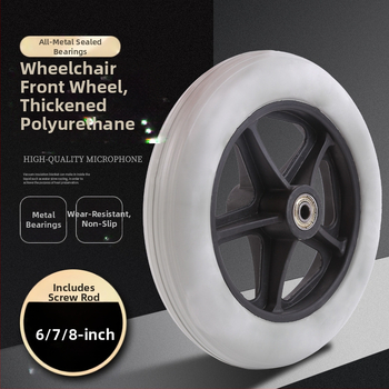 Predné koliesko pre invalidný vozík, univerzálne, gumové, nefúkané, model YBK-011, značka Yibaikang