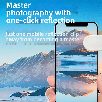 TH-217 Universali klipu objektyvas telefonui – atspindintis selfie objektyvas su Sky Mirror efektu – Shenzhen