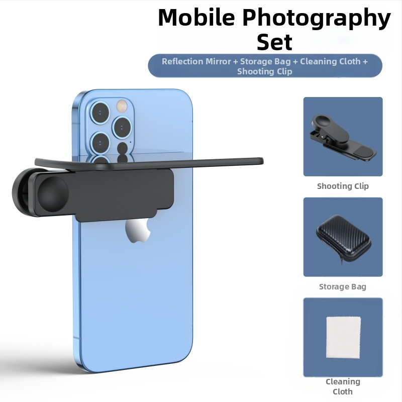 TH-217 Universali klipu objektyvas telefonui – atspindintis selfie objektyvas su Sky Mirror efektu – Shenzhen