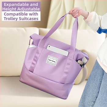 Τσάντα ταξιδιού τύπου ντουφέλ, μινιμαλιστικός σχεδιασμός, υλικό PP, μεγάλη χωρητικότητα