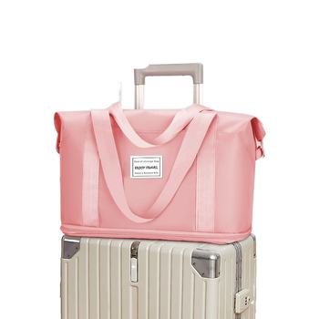 Τσάντα ταξιδιού τύπου ντουφέλ, μινιμαλιστικός σχεδιασμός, υλικό PP, μεγάλη χωρητικότητα