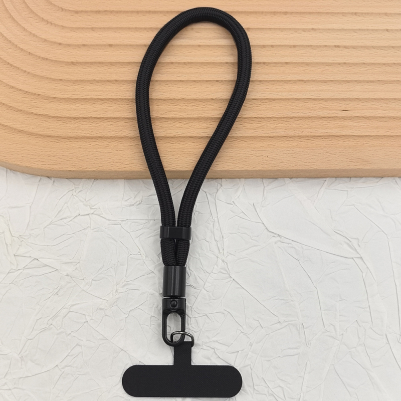 Lanyard pre mobilný telefón, nylon, unisex, otočný samozaistíci klip, kovová spona, možnosť tlače loga