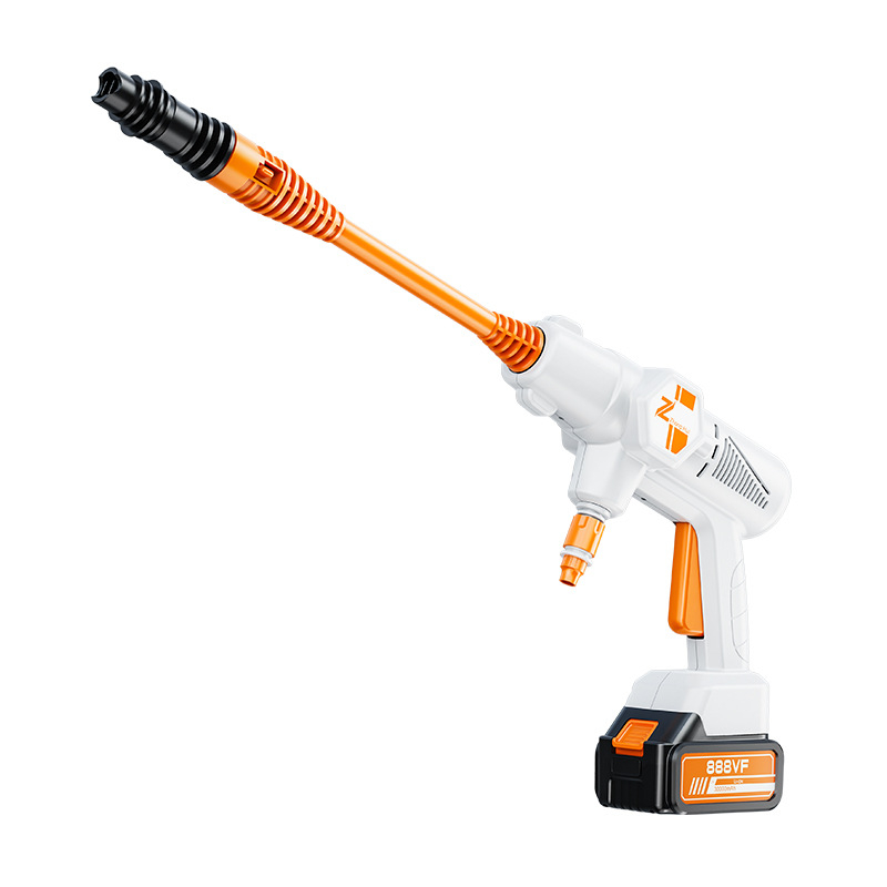 Bevielė aukšto slėgio plovimo pistolė automobiliams, 20V, maksimali slėgis 36 BAR, srautas 4 L/min, modelis ZH-HXCQ, svoris 2,4 kg