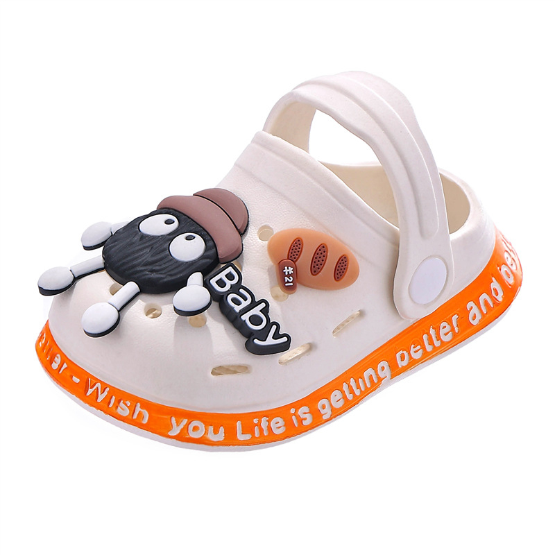 Gyerekeknek szóló EVA zárt orrú klumpa, cartoon mintával, uniszex, csúszásmentes talppal, 1–6 évesek, nyár