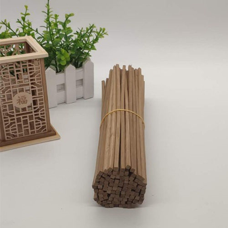Καλαμάκια μπαμπού για μοντελισμό, καρβονισμένα, στρογγυλά και τετράγωνα σχήματα