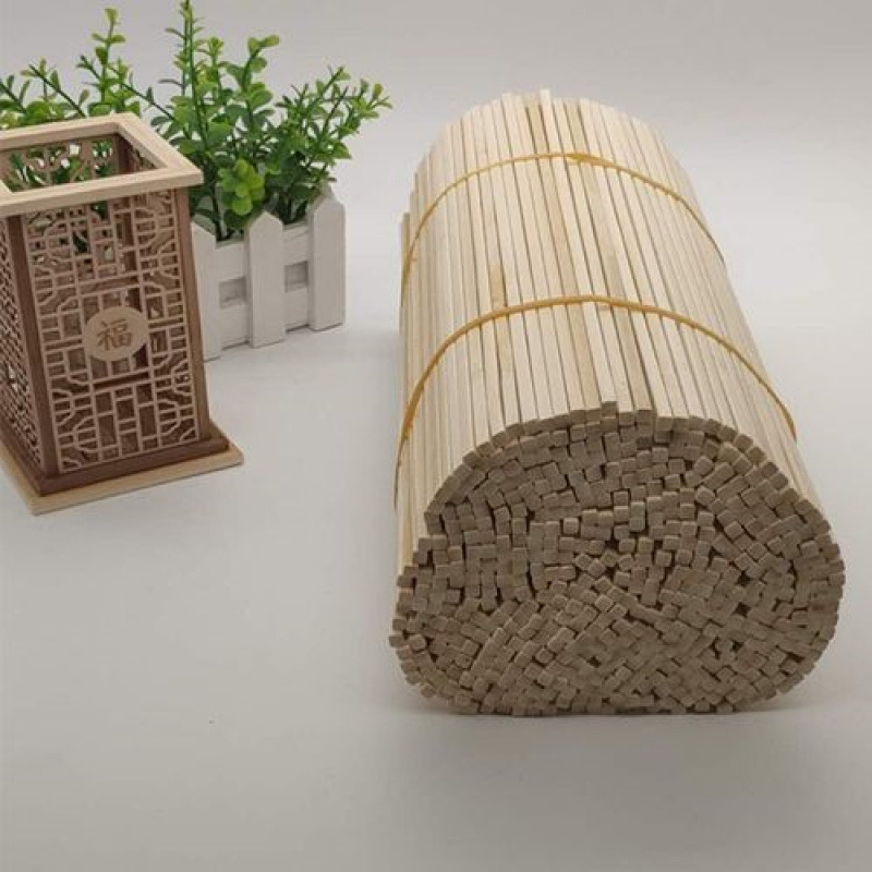 Καλαμάκια μπαμπού για μοντελισμό, καρβονισμένα, στρογγυλά και τετράγωνα σχήματα