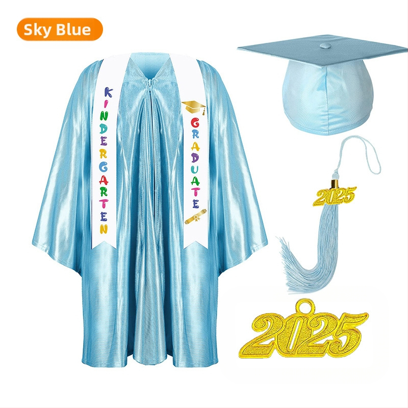 Jin Yi Bao детска завършваща униформа за училищни представления, трикотажна материя, 95% полиестер, за деца 3–8 години, AQL 1.0