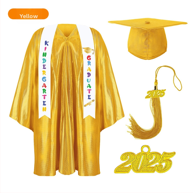 Jin Yi Bao детска завършваща униформа за училищни представления, трикотажна материя, 95% полиестер, за деца 3–8 години, AQL 1.0