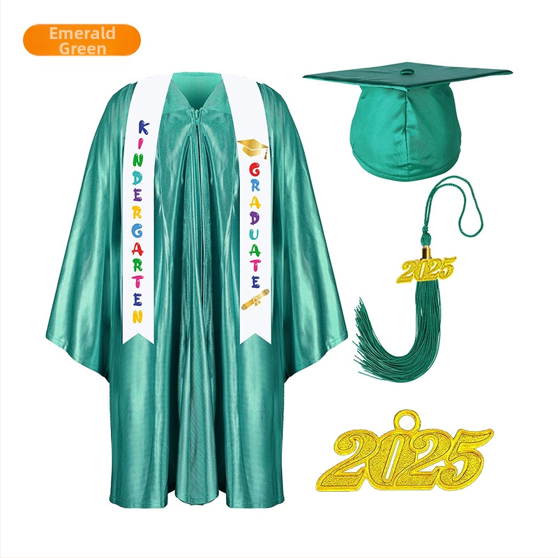 Jin Yi Bao детска завършваща униформа за училищни представления, трикотажна материя, 95% полиестер, за деца 3–8 години, AQL 1.0