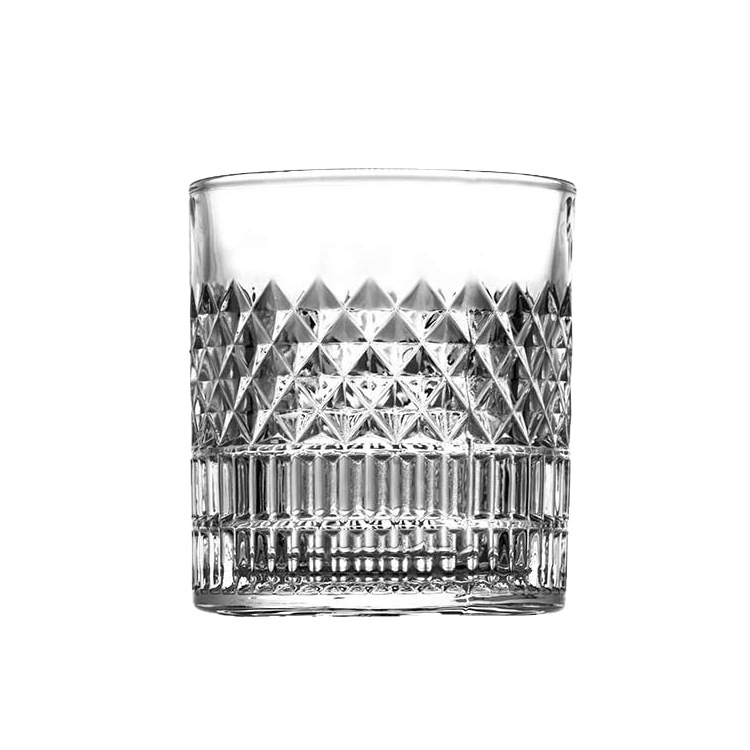 Krištáľové poháre na whisky (4 ks, 301–400 ml, darčekové balenie, tlačené logo)