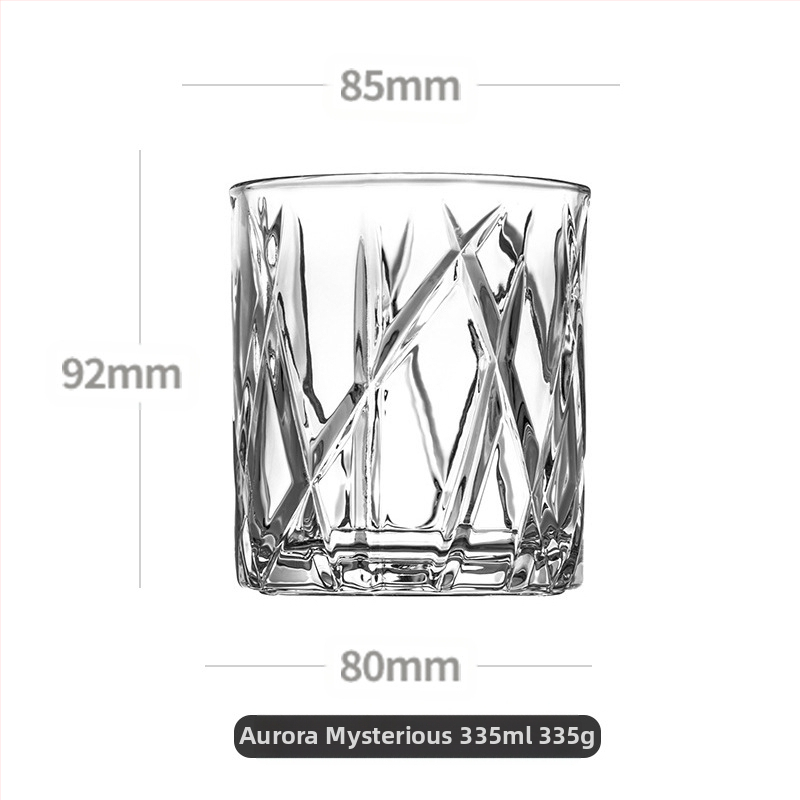 Krištáľové poháre na whisky (4 ks, 301–400 ml, darčekové balenie, tlačené logo)