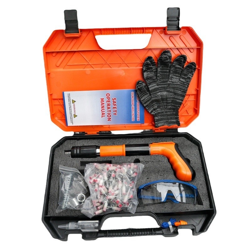 Мини пистолет за пирони – за закрепване в бетон и монтаж, скоби за климатик; серия Mini Gun Nail Gun, произход Германия, пазар Океания