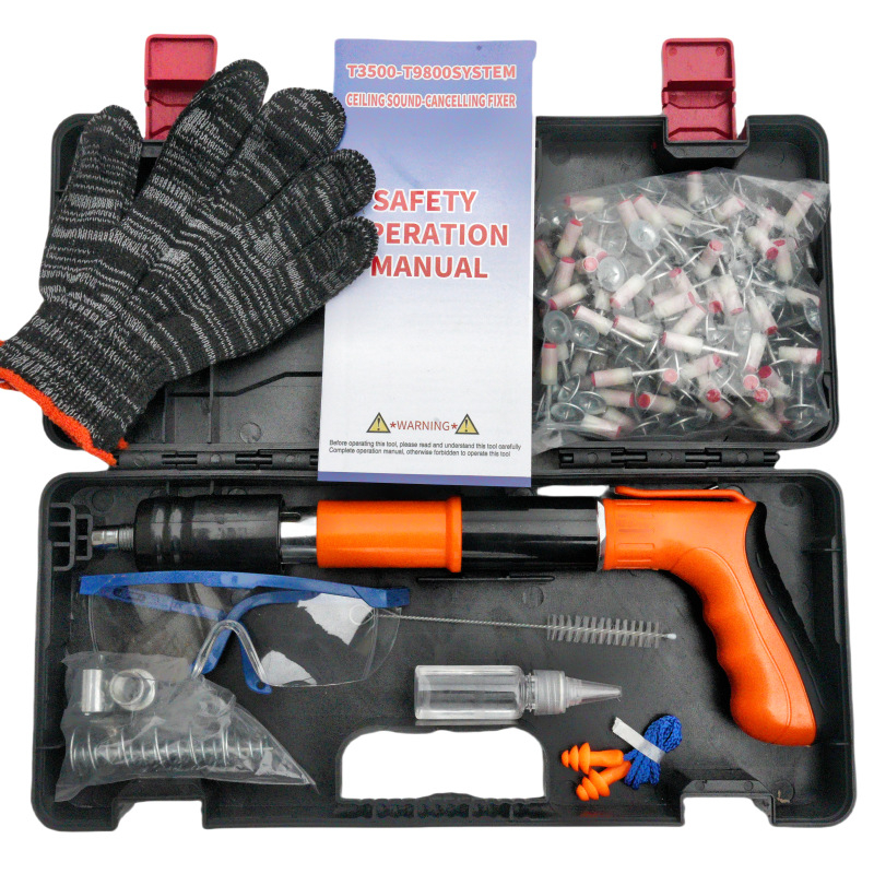 Мини пистолет за пирони – за закрепване в бетон и монтаж, скоби за климатик; серия Mini Gun Nail Gun, произход Германия, пазар Океания