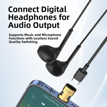 Αντάπτορας USB-C σε Apple για μεταφορά δεδομένων, PD30W γρήγορη φόρτιση, OTG ήχος — Μοντέλο 14069; Συμβατό με Android και Apple συσκευές