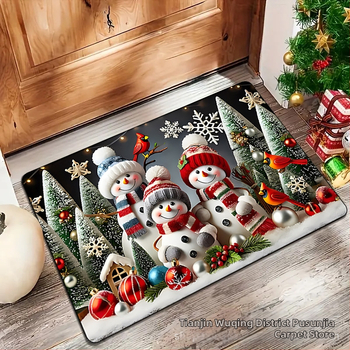 Χαλάκι πόρτας — πολυεστερική ίνα, εκτύπωση, τετράγωνο σχήμα, σχέδιο ουράνιο τόξο, πλένεται στο πλυντήριο