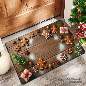 Χαλάκι πόρτας — πολυεστερική ίνα, εκτύπωση, τετράγωνο σχήμα, σχέδιο ουράνιο τόξο, πλένεται στο πλυντήριο