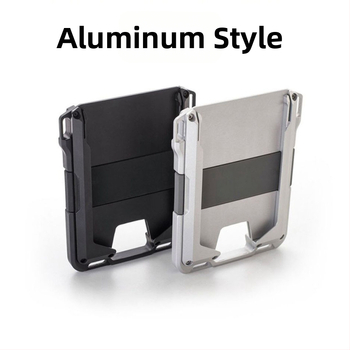 Θήκη καρτών RFID για άδεια οδήγησης — Αντικλοπής, Χωρητικότητα έως 10 καρτών, Σχέδιο με δύο πτυχώσεις, Επένδυση από συνθετικό δέρμα