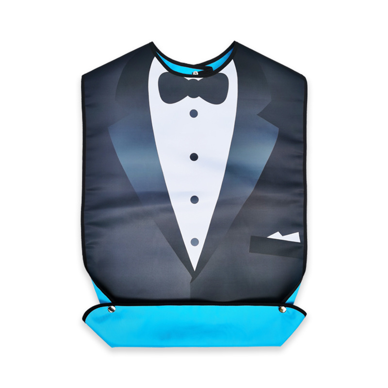 Детски лигавник за хранене, полиестер, антизамърсяваща функция, шарки: райета, каре, печат; Марка: Super fanshengya