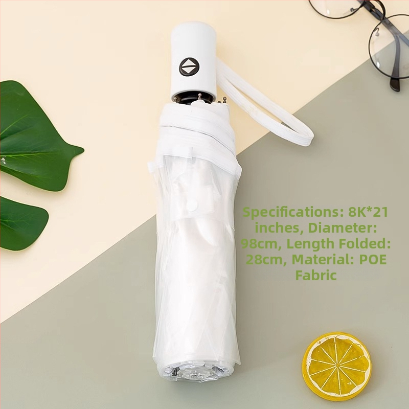 Dlhý dážnik s držadlom a 16 výstuhami, automatické otváranie, priehľadný PVC poťah, rovná tyč, tlač loga a prispôsobenie