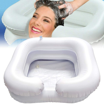 Qiao Ba PVC pripučiamas plaukų plovimo baseinas lovoje – nešiojamas nėščioms