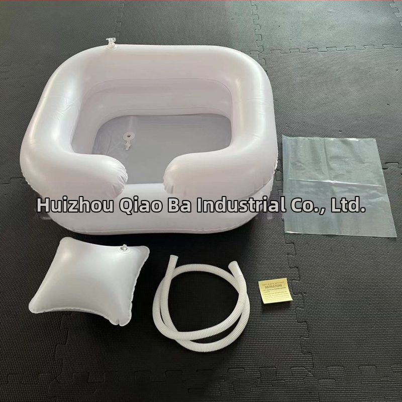 Qiao Ba PVC pripučiamas plaukų plovimo baseinas lovoje – nešiojamas nėščioms