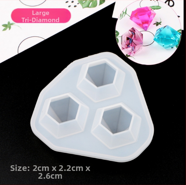 Silikoninė forma DIY kristalinių lašelių papuošalams — formos: fawn, branch, antler; tinka auskarams ir pakabukams