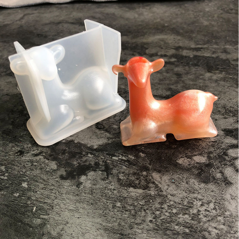 Silikoninė forma DIY kristalinių lašelių papuošalams — formos: fawn, branch, antler; tinka auskarams ir pakabukams