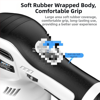 Bevielė automobilių poliravimo mašina, mažas ekscentrinis poliruotojas įbrėžimų taisymui – Hedeng, 36V