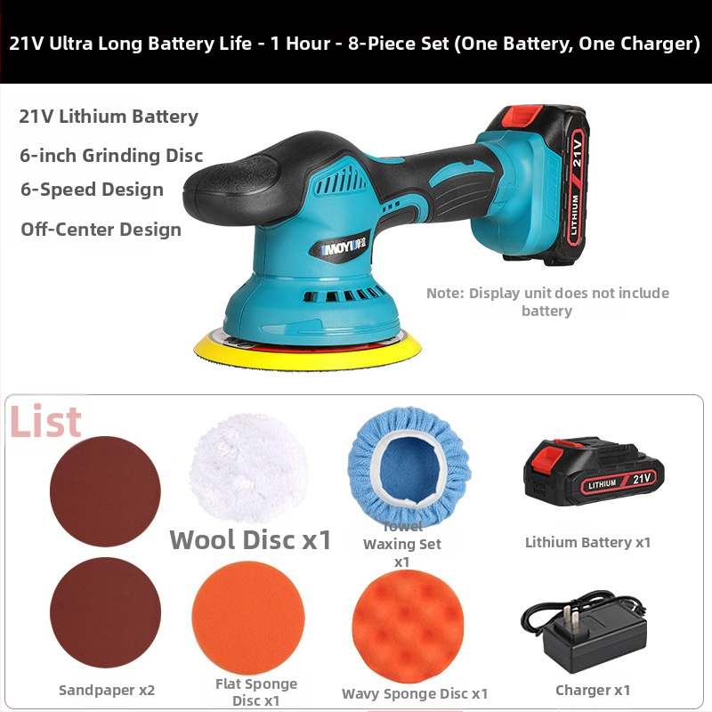 Bevielė automobilių poliravimo mašina, mažas ekscentrinis poliruotojas įbrėžimų taisymui – Hedeng, 36V