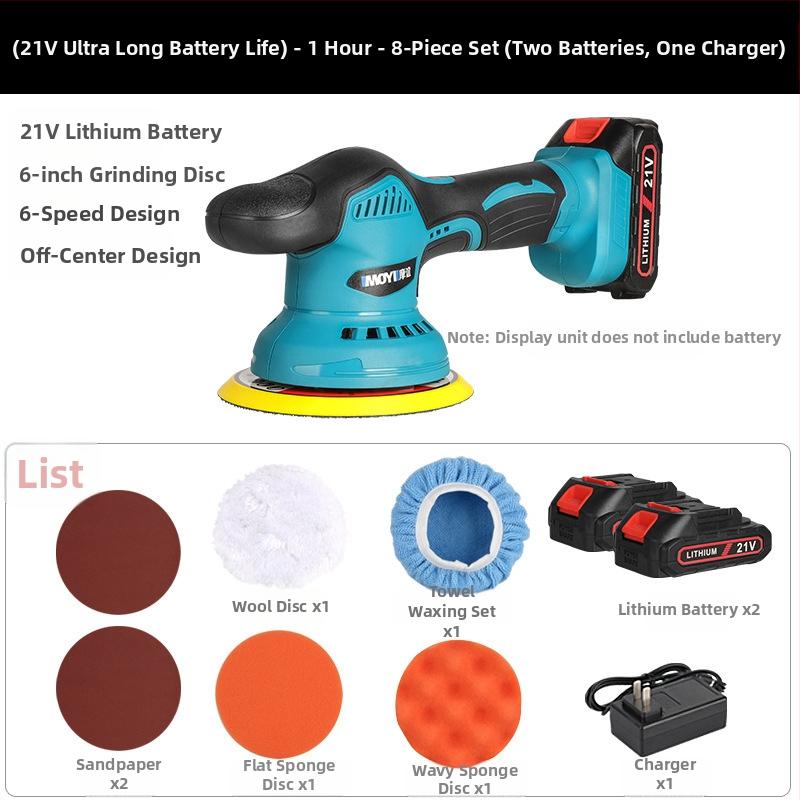 Bevielė automobilių poliravimo mašina, mažas ekscentrinis poliruotojas įbrėžimų taisymui – Hedeng, 36V