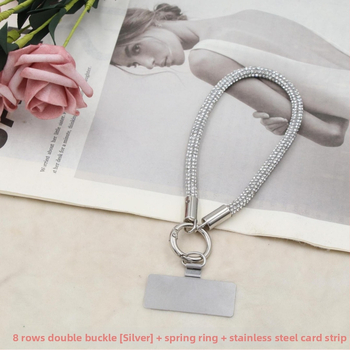 Каишка за телефон с метална висулка и катарама, унисекс, шнур от еластичен памук