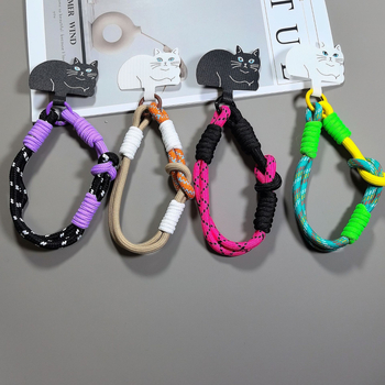 Шнур за мобилен телефон, ръчна изработка, полиестер, метална катарама, висулка от памук със форма на животно