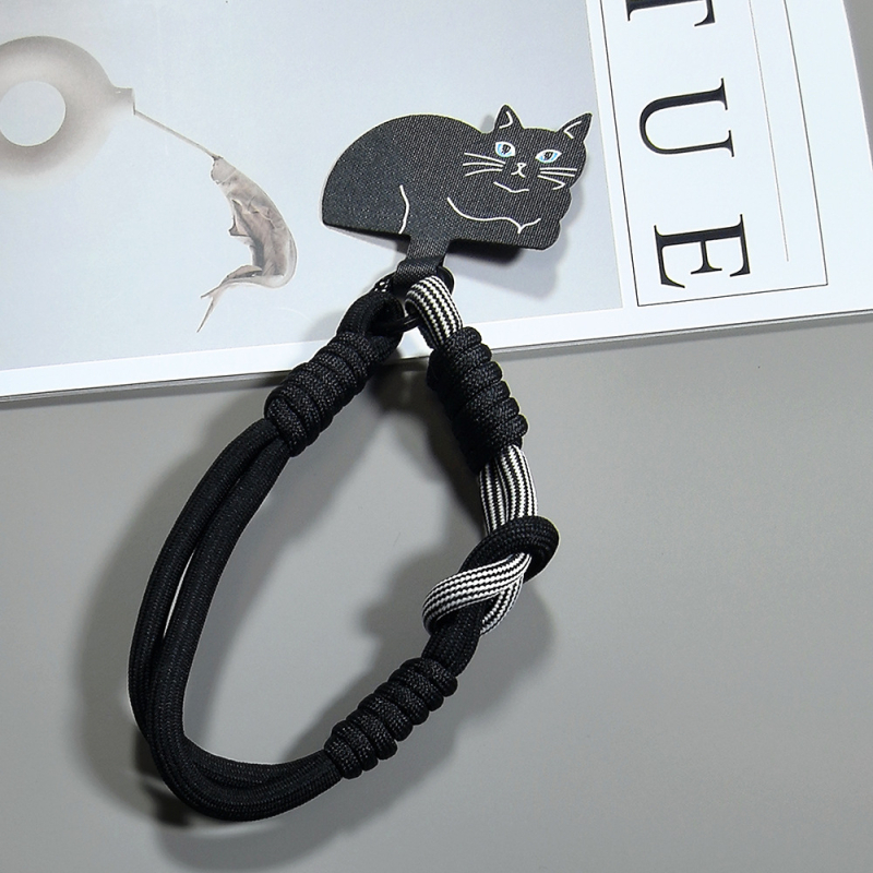 Шнур за мобилен телефон, ръчна изработка, полиестер, метална катарама, висулка от памук със форма на животно