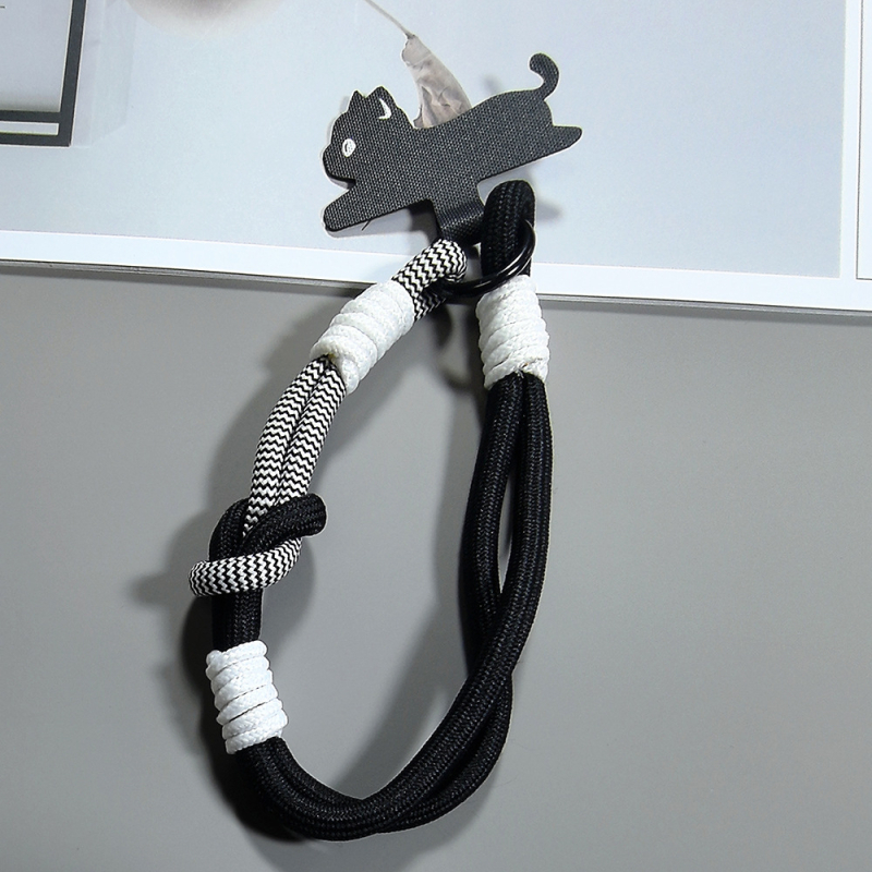 Шнур за мобилен телефон, ръчна изработка, полиестер, метална катарама, висулка от памук със форма на животно