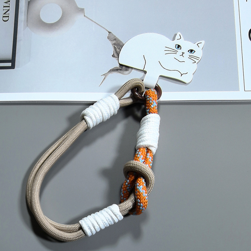 Шнур за мобилен телефон, ръчна изработка, полиестер, метална катарама, висулка от памук със форма на животно