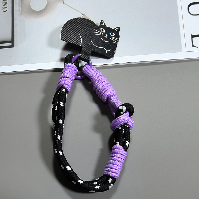 Шнур за мобилен телефон, ръчна изработка, полиестер, метална катарама, висулка от памук със форма на животно