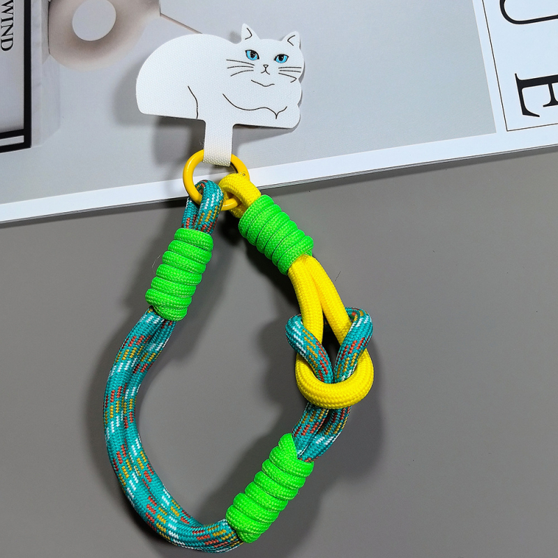 Шнур за мобилен телефон, ръчна изработка, полиестер, метална катарама, висулка от памук със форма на животно