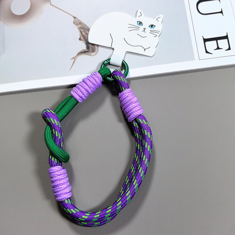 Шнур за мобилен телефон, ръчна изработка, полиестер, метална катарама, висулка от памук със форма на животно