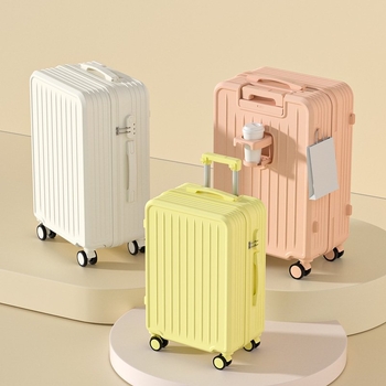 Ταξιδιωτική βαλίτσα ABS+PC, με περιστρεφόμενους τροχούς, φερμουάρ ανοίγματος, για επιχειρηματικά ταξίδια