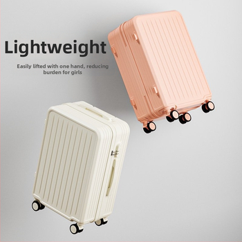 Ταξιδιωτική βαλίτσα ABS+PC, με περιστρεφόμενους τροχούς, φερμουάρ ανοίγματος, για επιχειρηματικά ταξίδια