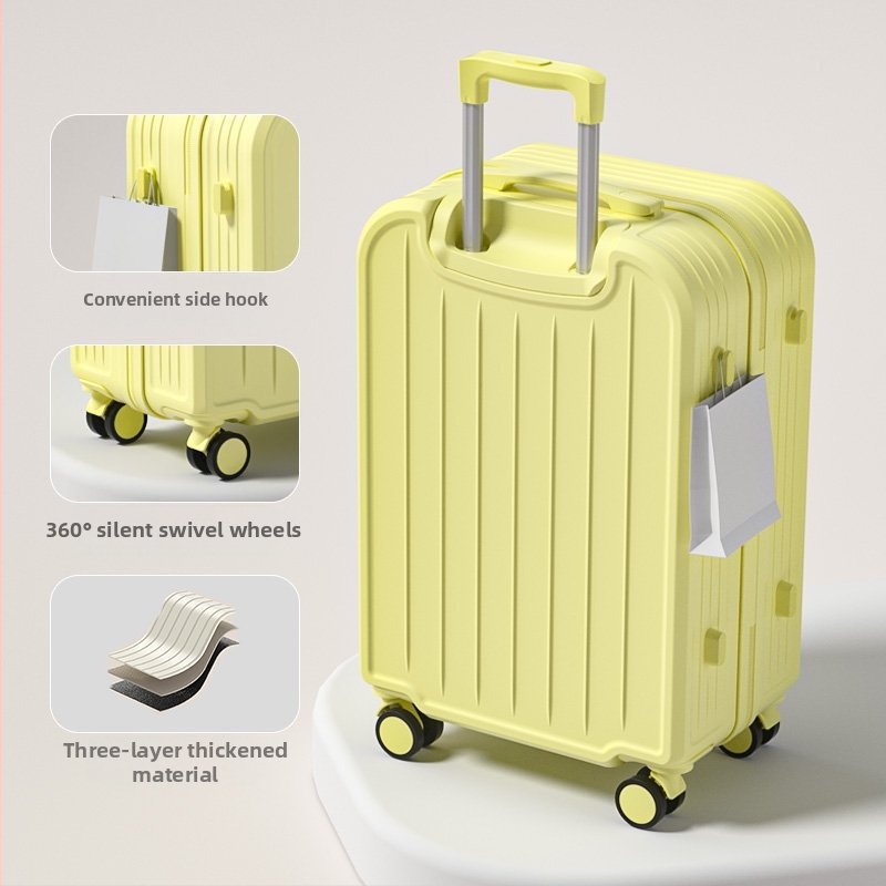 Ταξιδιωτική βαλίτσα ABS+PC, με περιστρεφόμενους τροχούς, φερμουάρ ανοίγματος, για επιχειρηματικά ταξίδια