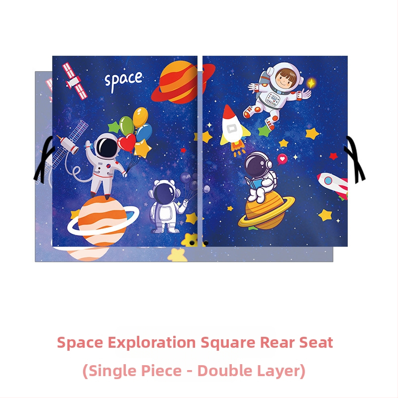 Automobilio saulės skydelio užuolaida, magnetinis prisitraukimas, ištraukiama, sidabrinės juostos, prekės ženklas On the Way.