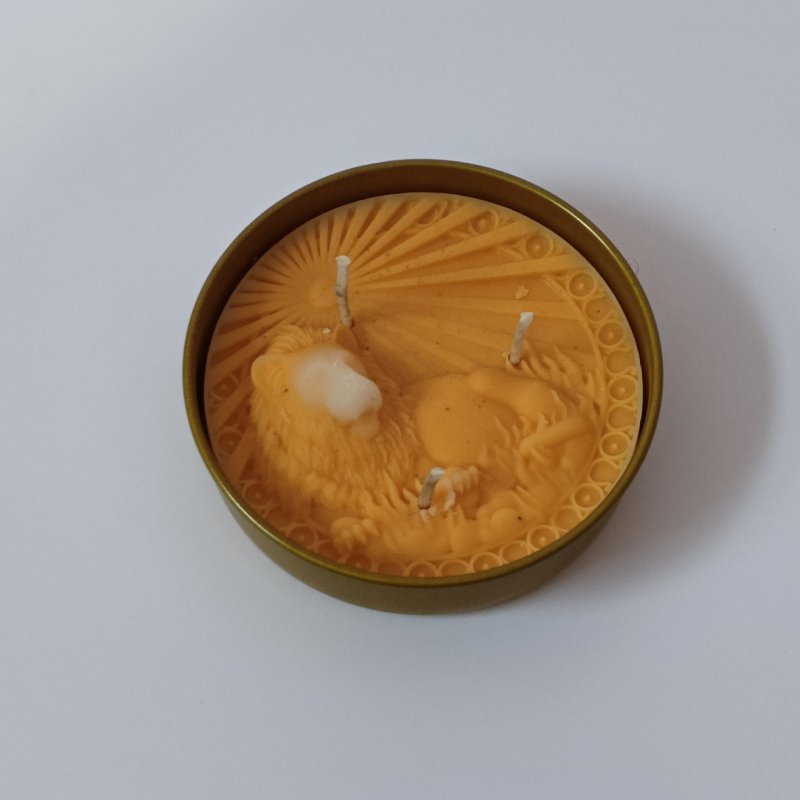 Dvylika zodiako ženklų gimtadienio žvakių, cilindrinės formos, parafinas, rankų darbo