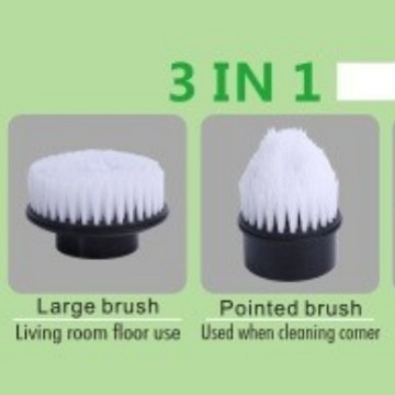 Ηλεκτρική βούρτσα καθαρισμού WZ, φορητή, ασύρματη φόρτιση, πολυλειτουργική με μακριά και κοντή κεφαλή για δάπεδα, ABS+φλάνελ