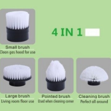 Ηλεκτρική βούρτσα καθαρισμού WZ, φορητή, ασύρματη φόρτιση, πολυλειτουργική με μακριά και κοντή κεφαλή για δάπεδα, ABS+φλάνελ