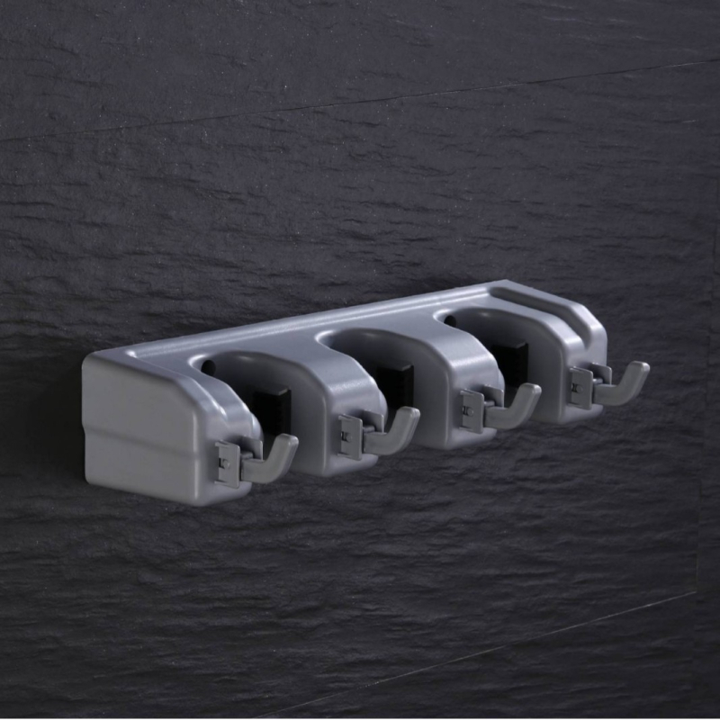 Držač za mop s klipom za kupaonicu – moderni minimalistički stil, injekcijsko oblikovani PP/ABS plast, prilagodljiv