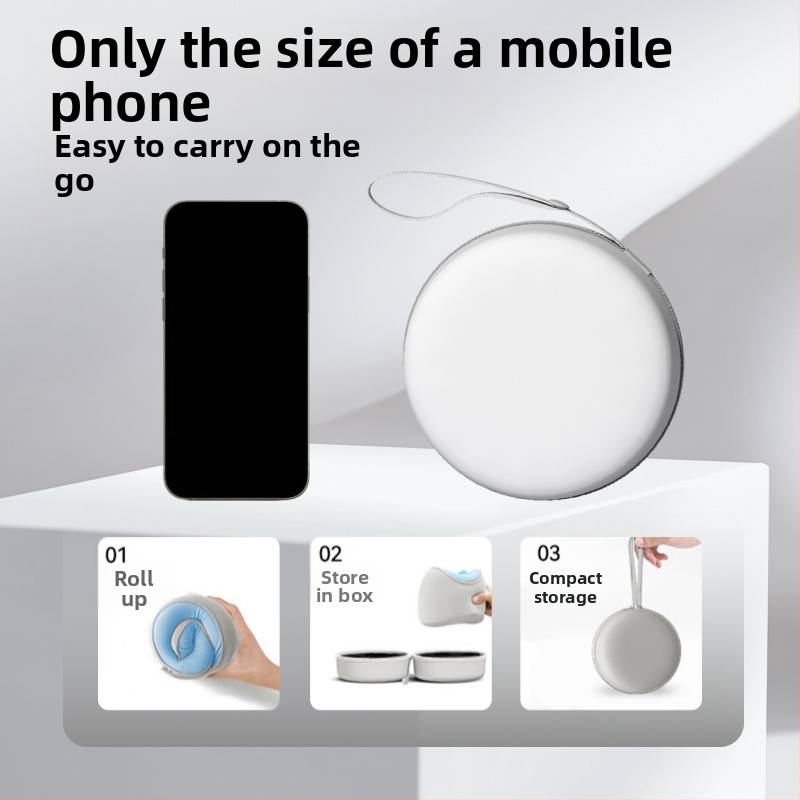 Възглавница за шия с мемори пяна, U-образена за пътуване, плат полиестер, леко тегло до 0,5 кг