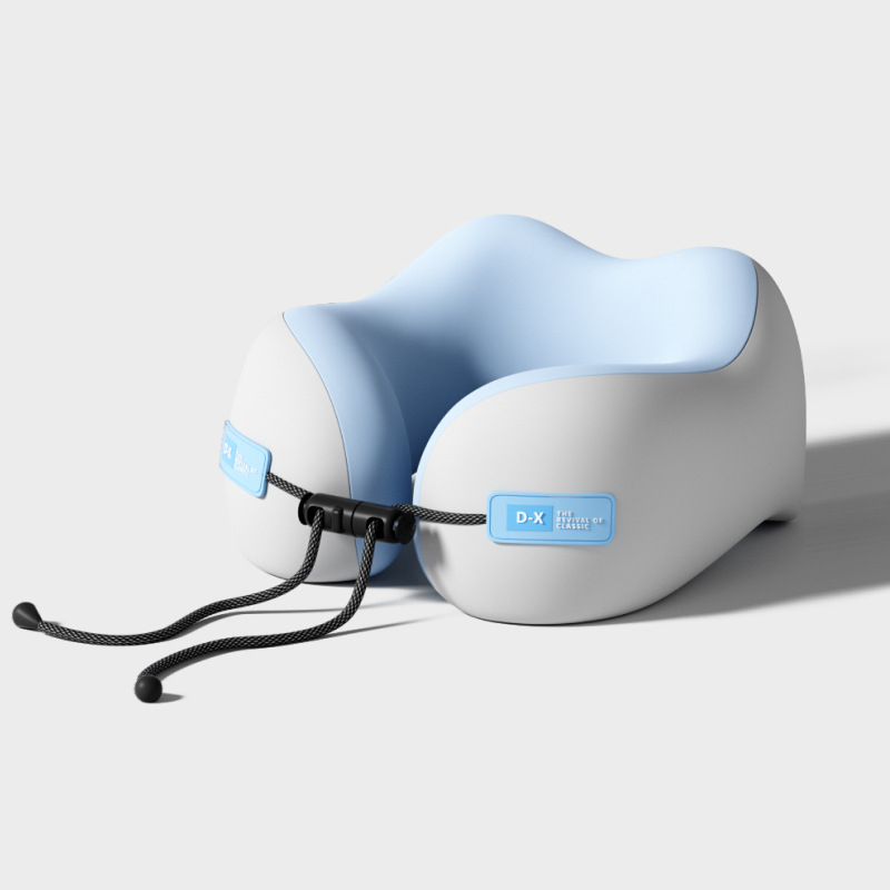 Atminties putų U formos kelioninis kaklo pagalvėlis, poliesterio audinys, lengvas iki 0,5 kg